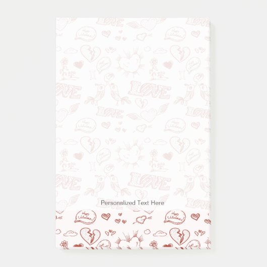 Post-it® Heureuse Sainte-Valentin (Devant)