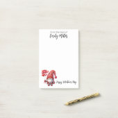 Post-it® Heureuse Sainte-Valentin Gnome (Sur un bureau)