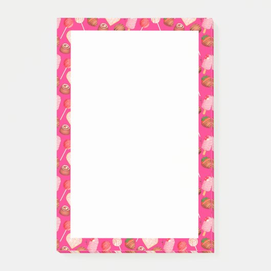 Post-it® Heureuse Sainte-Valentin Traitements Et Motif De B (Devant)