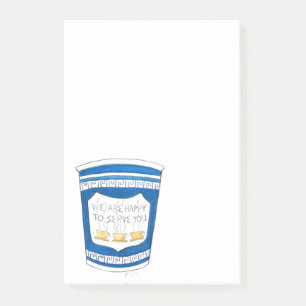Post-it® Heureux de vous servir NYC Greek Coffee Cup Post i