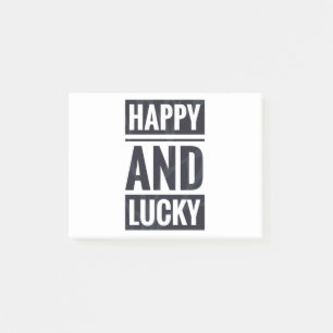 Post-it® Heureux et chanceux