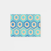 Post-it® Hexagons et rayures - Mer et Sable (Devant)