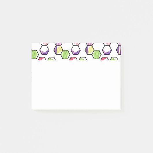 Post-it® Hexagons filetés (Devant)