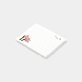 Post-it® Hibiscus rose tropical Photographie florale (Incliné)