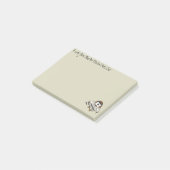 Post-it® hibou d'art martial (Incliné)