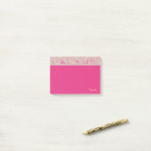 Post-it® Hiéroglyphe rose Luxe (Sur un bureau)