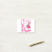 Post-it® Hippie Dragonfly rose Ruban Cancer du sein (Sur un bureau)