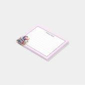 Post-it® Hippo Aquarelle Cute Avec Lignes (Incliné)