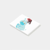 Post-it® Hippo bébé de Noël (Incliné)