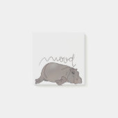 Post-it® Hippo fatigué - Grande humeur (Devant)