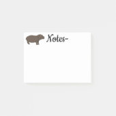 Post-it® Hippopotame Animal africain (Devant)