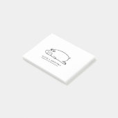 Post-it® Hippopotame de Moody (Incliné)