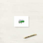 Post-it® Hippy Van Green (Sur un bureau)