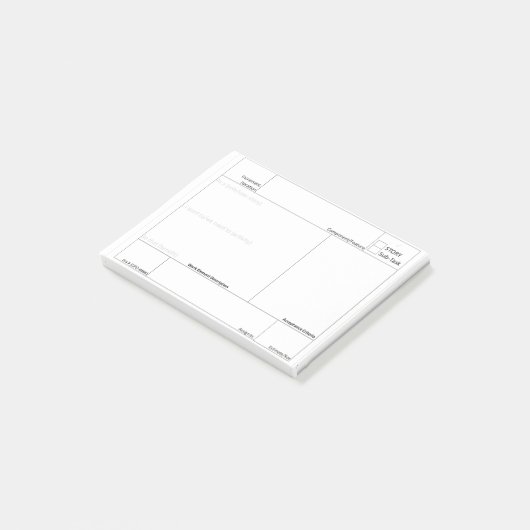 Post-it® Histoire agile d'aide de planification d'histoire (Incliné)