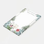 Post-it® Hiver Floral Aquarelle de Noël personnalisée (Incliné)