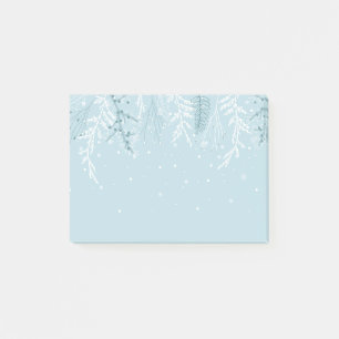 Post-it® Hiver Neige Frost Foliage Foliage Botanique