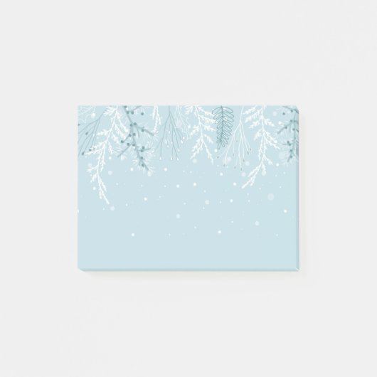 Post-it® Hiver Neige Frost Foliage Foliage Botanique (Devant)
