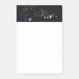 Post-it® Hiver Wonderland Lumières Bleu et blanc Vacances