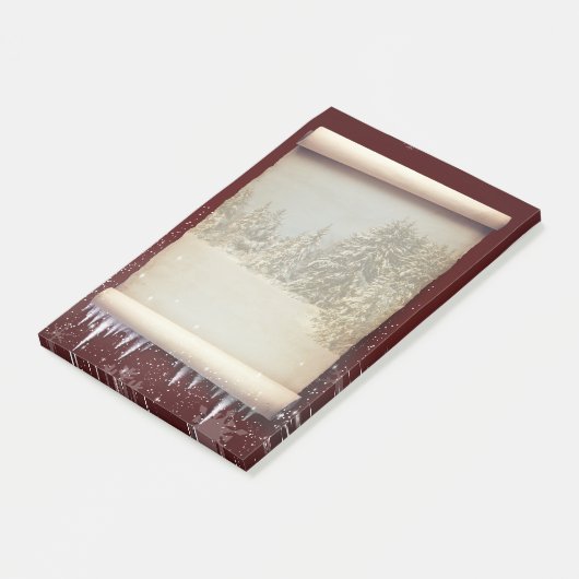 Post-it® Hivernment Parchment Illustration (Incliné)