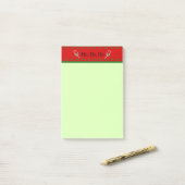 Post-it® Ho, Ho, Ho Notes de Noël (Sur un bureau)