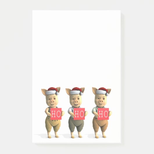 Post-it® Ho Ho Ho Piglets (Devant)