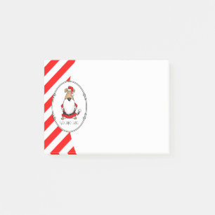 Post-it® HO HO HO Très drôle Père Noël Costume Chien Sarcas