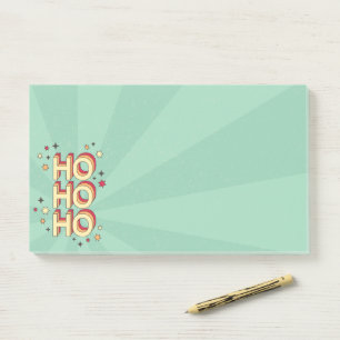 Post-it® Ho ho ho xmas étoiles de saison design rétro