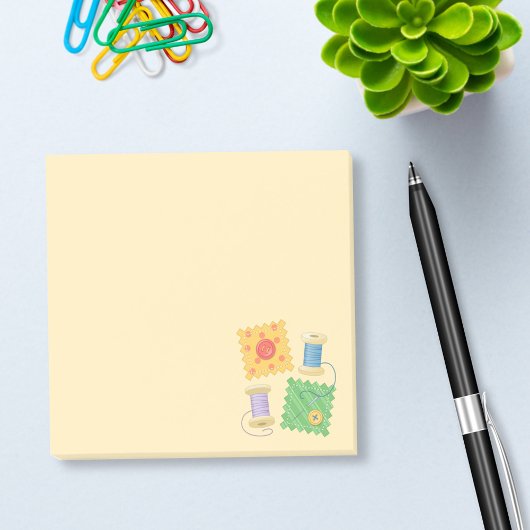 Post-it® Hobby pour l'artisanat de couture sur Jaune