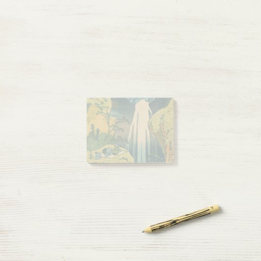 Post-it® Hokusai Amida Cascade Japon (Sur un bureau)