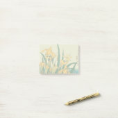 Post-it® Hokusai grasshopper et iris Japon (Sur un bureau)
