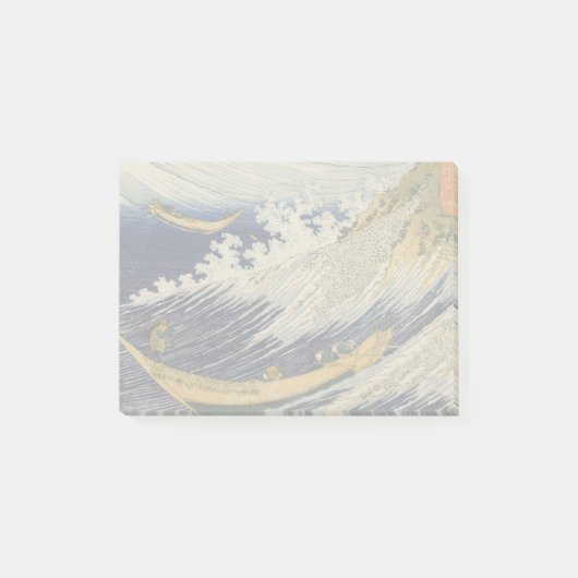 Post-it® Hokusai Ocean Waves Sea Boats (Devant)