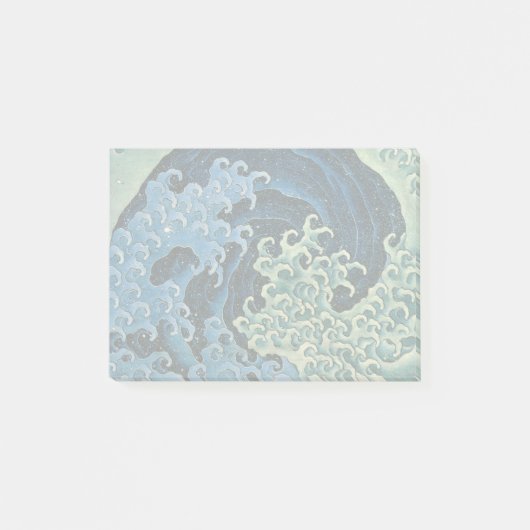 Post-it® Hokusai Vague féminine Océan Vintage (Devant)