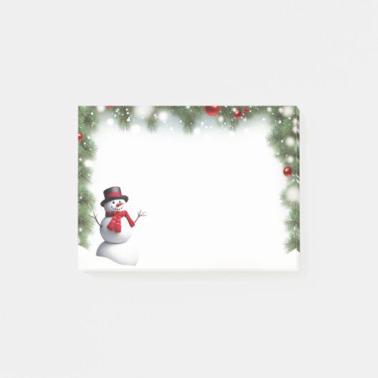 Post-it® Holiday Snowman Notes (Devant)