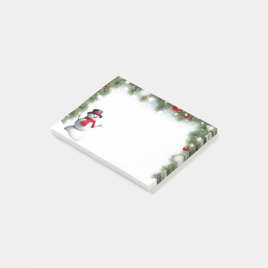 Post-it® Holiday Snowman Notes (Incliné)