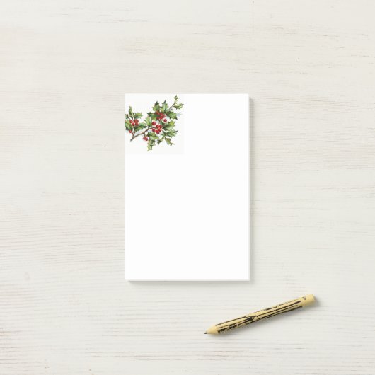 Post-it® HollyBerries_001 (Sur un bureau)