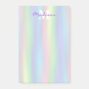 Post-it® Hologramme arc-en-ciel doux  Notes de post-it mono