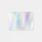 Post-it® Holographique Pastel Iridescgraphique Nom arc-en-c (Devant)