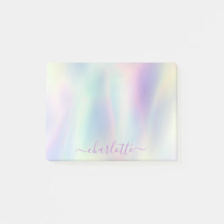 Post-it® Holographique Pastel Iridescgraphique Nom arc-en-c