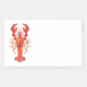 Post-it® Homard polygonal rouge