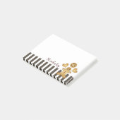 Post-it® Homme en pain d'épice personnalisé et mignon (Incliné)