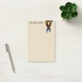 Post-it® Homme jambes assis sur des notes bronzées (Bureau)