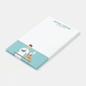 Post-it® Homme vétérinaire avec animaux et texte personnali (Incliné)