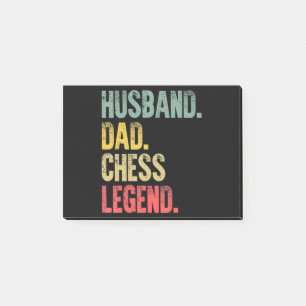 Post-it® Hommes Drôle Mari Cadeau Papa Échecs Légende