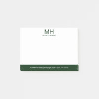 Hommes monogrammes verts