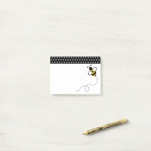 Post-it® Honey Bee School Office Post It Notes Cadeau (Sur un bureau)