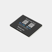 Post-it® Honeymoon Fund PayPal Venmo QR code Merci (Incliné)