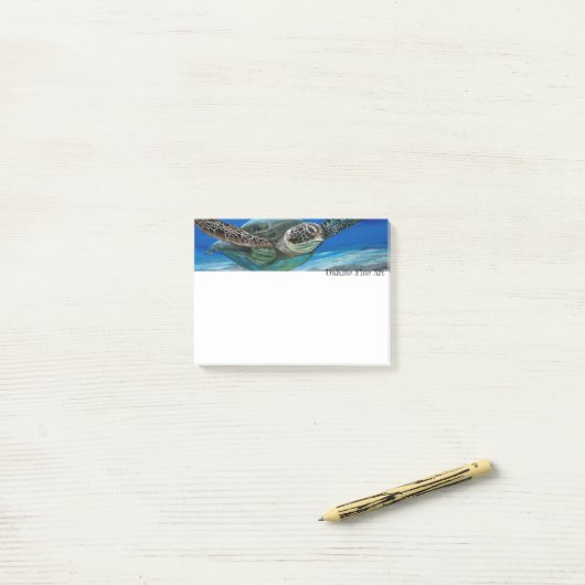 Post-it® Honu Cruizin (Sur un bureau)