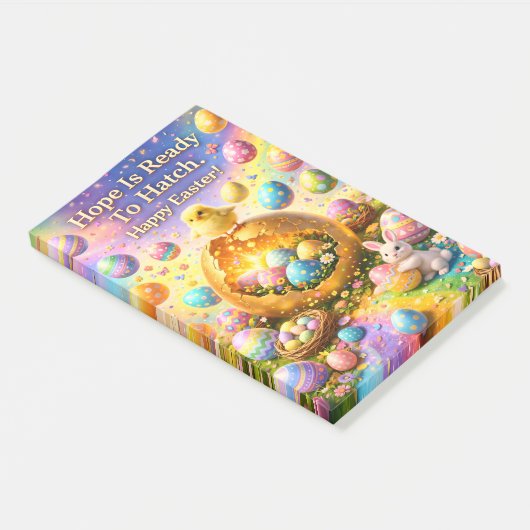Post-it® Hope is ready to hatch magical happy Easter Post-i (Incliné)