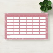 Post-it® Horaire hebdomadaire de l'école de Rose (Bureau)