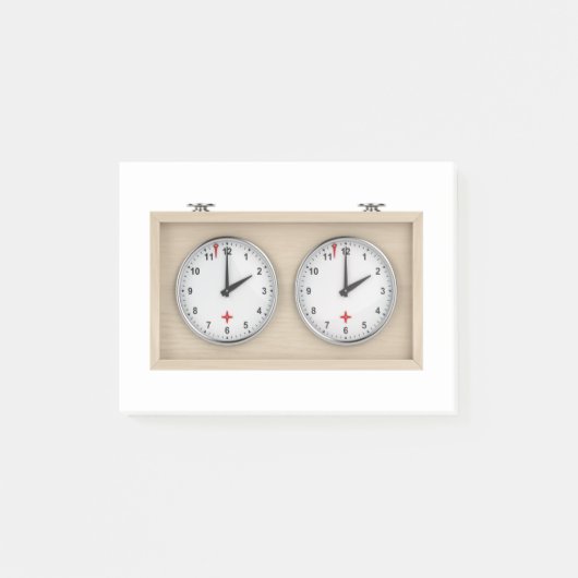 Post-it® Horloge d'échecs (Devant)